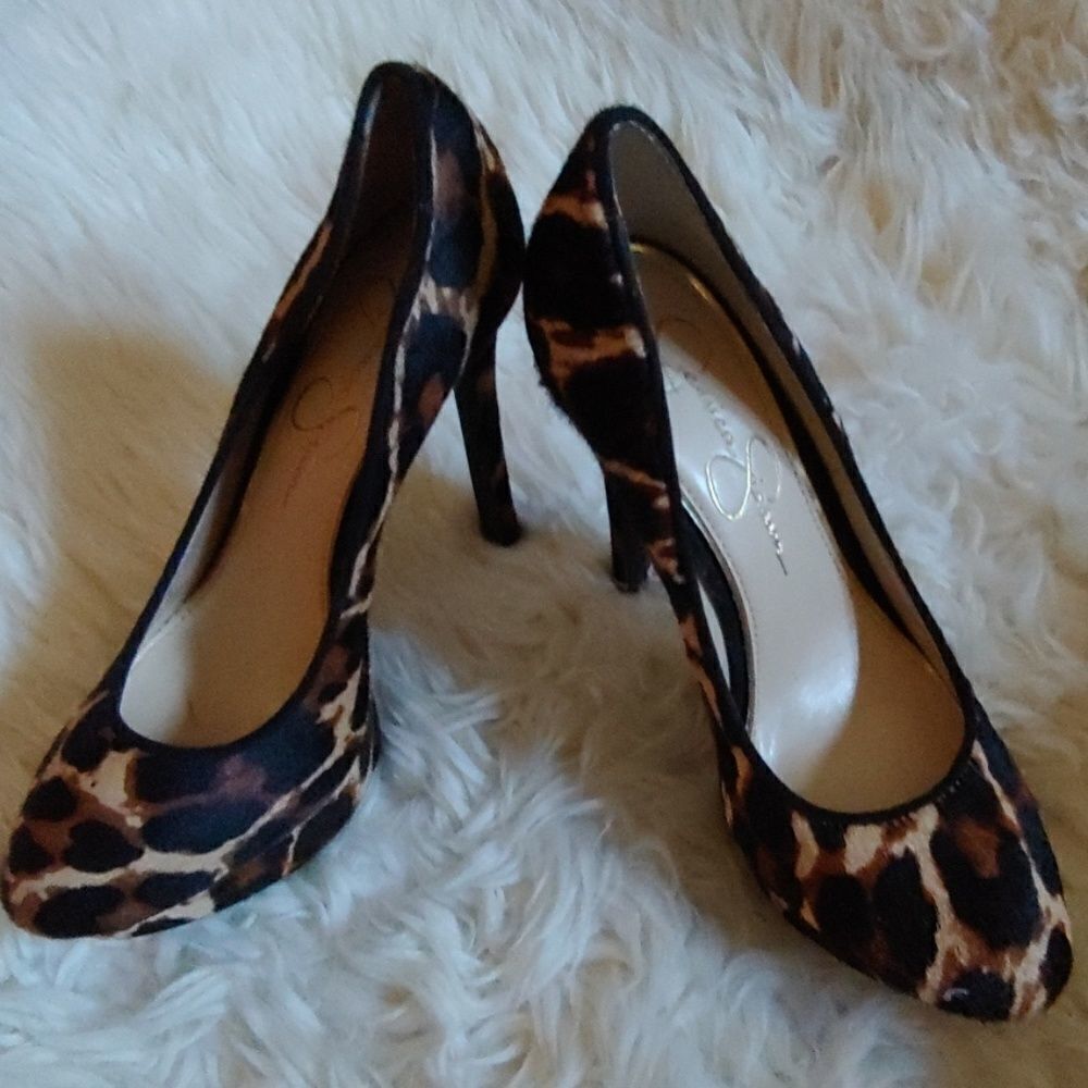 Jessica Simpson platform ,real ponyhair